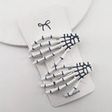 Skeleton Hands Hair Clips