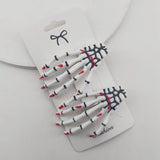 Skeleton Hands Hair Clips