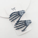 Skeleton Hands Hair Clips
