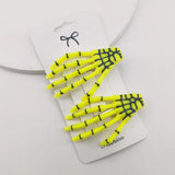 Skeleton Hands Hair Clips
