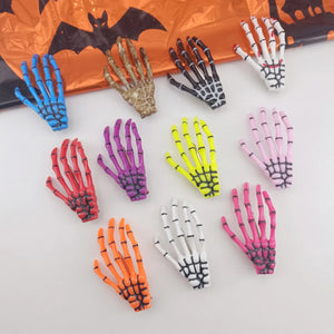 Skeleton Hands Hair Clips