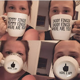 "Mommy & Daddy Finger" Mugs