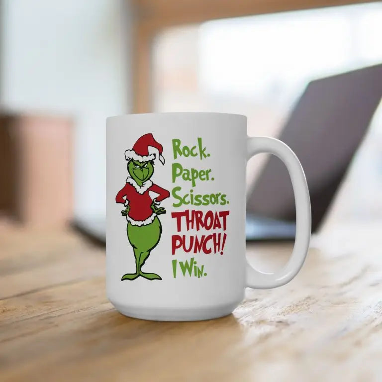 The Grinch Throat Punch Mug