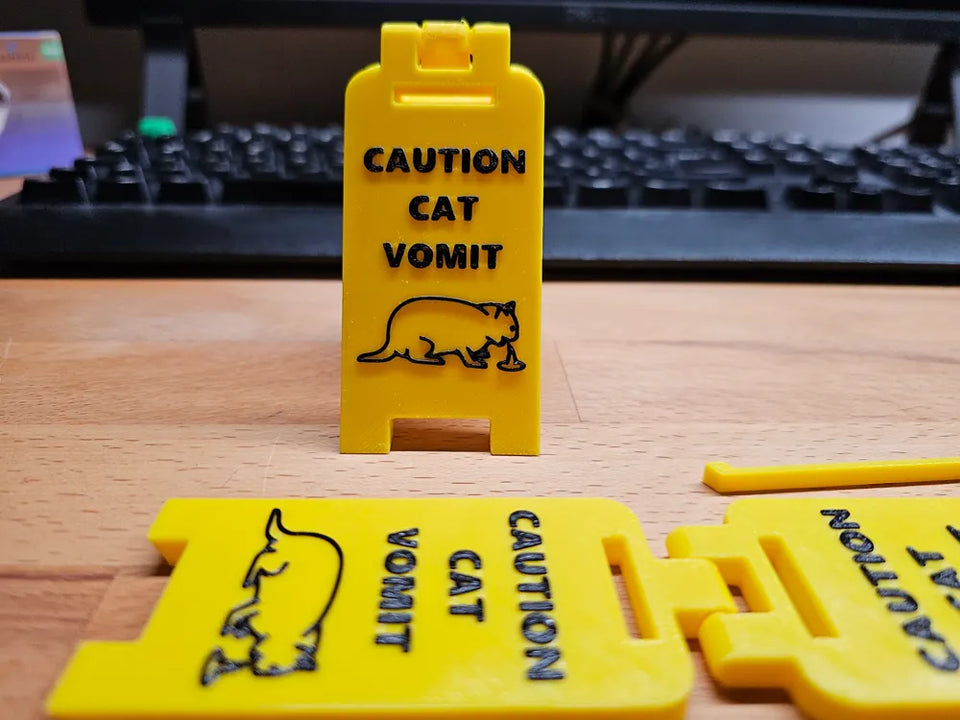"Cat Vomit" Sign
