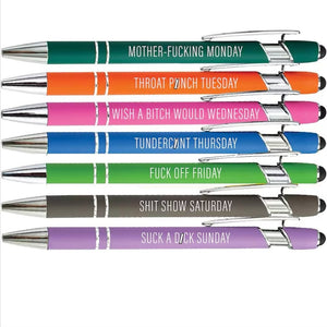 7 Days of The Week Pens