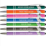 7 Days of The Week Pens