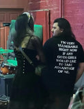 "Take Advantage Of Me Girl" Goth Tshirt