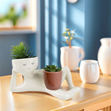 Funny Planter Pots with Drainage Hole